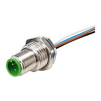 Murrelektronik 7000-13505-9710050 ຕົວເຊື່ອມ M12 ປູກຊາຍ A-cod. ຕິດຕັ້ງດ້ານຫຼັງ, ສາຍ PP 4X0.34 0.5m
