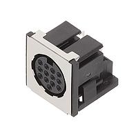 Same Sky (formerly CUI Devices) SDF-130J ຕົວເຊື່ອມຕໍ່ 3 13 ຕຳແໜ່ງ, ປະຕູຮັບ, ມຸມຂວາ, ຜ່ານຮູ, ມີການປົກປ້ອງ, ຕົວເຊື່ອມຕໍ່ຮູບວົງມົງມາດຕະຖານ DIN