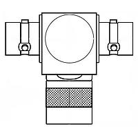 Trompeter / Cinch Connectivity Solutions BN153 ຕົວແປງ RF - Tee TRS 'T' ADPTR 3-lug