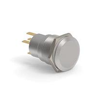 Alcoswitch - TE Connectivity 1-2213767-6 ປຸ່ມກົດສະຫນອງ AV19 SPM 0.4VA ສົ່ງຫຼັກການປ່ຽນສີແສງ LED ເຂົ້າ 24V