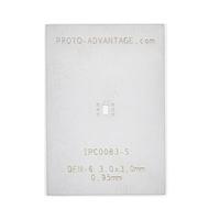 Chip Quik IPC0083-S ປຸ່ມຊ່ອງແລະຕົວແປງ DFN-6 ແບບສແຕນເລດສຕີນ Stencil