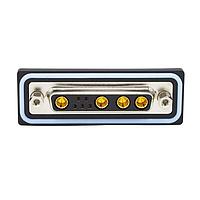 NorComp CDFV9W4213L451 ຕູ້ຕິດຕໍ່ D-Sub ປະກອບປະສົມ 9W4 ຕິດຕົວຢ່າງຕັ້ງແພງ F FL 4-40 boardlock 40Amp