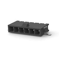 AMP Connectors - TE Connectivity 2-1445057-6 ຫົວຂໍ້ HDR ASSY 6 POS R/A SINGLE ROW TIN
