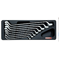 TOPTUL GAAT0802 8PCS - 75° Offset Double Ring Wrench Set