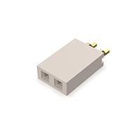 GCT (Global Connector Technology) BG300-02-A-L-A ປຸ່ມສໍເຄດ 2w, 2.54mm Pth Socket, SIL, SMT, Horiz, GF, LCP Natural, T+R