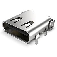 GCT (Global Connector Technology) USB4056-03-A PCB ຕິດຕູ້ດ້ານບູກຮອບ Hybrid USB C 3.2 Rec, ຮອງຊັ້ນ, Hybrid PCB ຕິດຕູ້ດ້ານບູກ, T+R