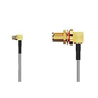GCT (Global Connector Technology) CABLE 391 RF-150-A-1 ສາຍສະບັບ RF MMCX RA Plug2SMA RAJck R Mt IP67/IP68 6GHz,1500mm, RG178 ສີນ້ຳຕານ