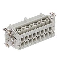 AMP Connectors - TE Connectivity T2040322201-000 ອິນເຊີດ 16P 2R 16A 500V Recp 20-14 AWG ScrewCont