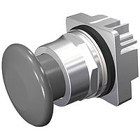 SIEMENS 52PM9W6 ປຸ່ມກົດຮູບເຫຼືອມ,MOM,ສີເທົາ,1 3/4" ພລາສຕິກ,2POS