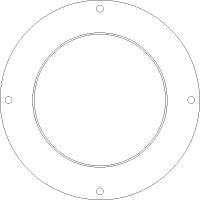 Sanyo Denki 109-1051 ກາດກັນນິ້ວພັງລົມ Guard 150mm, ທາງເຂົ້າ/ທາງອອກ, ສີແກ້ວ, ສີເງິນ
