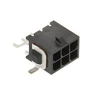 AMP Connectors - TE Connectivity 3-794629-6 ຫົວຂໍ້ HDR ASSY 6P 30 AU R/A SMT