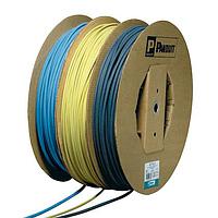 Panduit HSTT25-C ຜົມຜ່ານຜົມບາງ .25 ຜົມຜ່ານຜົມບາງ H/S ສີດຳ 100' ມົດ