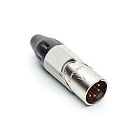 Amphenol Audio AX4M8M-AU ຕົວເຊື່ອມສາຍສະເພາະ 4P PIN M PLUG GLD W GRY MRK SLEEVE