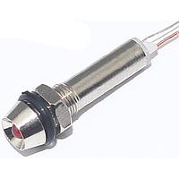 Mallory Sonalert FL1M-6CJ-1-R2V ອິນດິເຄເຕີ LED ແດງ 6MM ແມັດ 2VDC