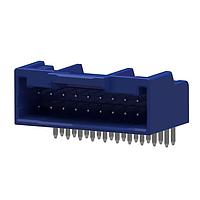 Molex 501876-1644 ຮອງສະໜອງ Headers & Wire 2mm iGrid Hdr DR RA TH PosLk 16Ckt Blu