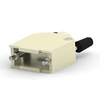 AMP Connectors - TE Connectivity 1478762-9 ປົກກັນ EMI/RFI Backshell ປົກກັນ BACKSHELL 9P ເຫລັກ ຂະໜາດ 1