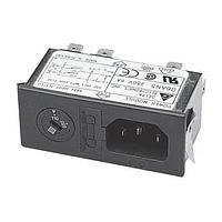 Delta Electronics, Inc. 06AN5 ໂມດູນເຂົ້າພະລັງງານ Modules Power Entry Module, Snap-In Mounting, 115/250VAC, 6A, N/A-Lug, Metal Case