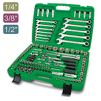 TOPTUL GCAI130B Flank Socket Wrench Set (130 pcs)