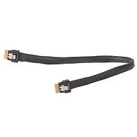 Molex 207368-1301 ສາບເຊີເອັສ SAS 3.0, ປລັກຕົ້ນ-ປລັກຕົ້ນ, 4x (38 ວົງຈອນ), 32 AWG, 0.30m