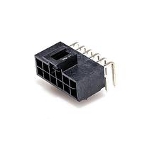 Molex 105314-1212 Shrouded NanoFit RA Hdr TH DR 12Ckt 0.38um Au Blk