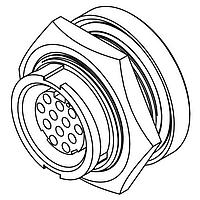 CONXALL W4281-12SG-300 ຕົວເຊື່ອມ MU WR PNL 12 #20 SKT PCT-SHRT