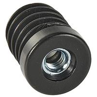 Essentra Components 498574 ອຸປະກອນຕິດຕັ້ງທ່ອສາຍແລະເຄື່ອງມືເພີ່ມເຕີມ 40mm DIA ROUND GLIDE ມີ M8 ການດັບກະທົບ 1-1.5mm