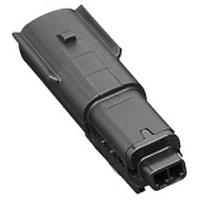 Aptiv 33298837 ຕົວເຊື່ອມ 2 ທາງ ຜູ້ຊາຍ OCS 1.5 ປິດກັນນ້ຳ ສີດຳ CONN