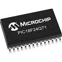 Microchip Technology PIC18F24Q71-E/SO ໄມຄໂຄນຕຣອນເລີດເຂັ້ມ 16KB Flash, 1KB RAM, 2x OPA, 12-bit differential ADCC ມີການຄຳນວນ, 8/10-bit DACs, 2 AC, APM, Virtual Port, PWM, CCP, CWG, HLT, WWDT, SCAN/CRC, ZCD, PPS, USART, SPI/I2C, IDLE/DOZE/PMD