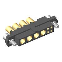 Harwin M80-4C10405F2-04-327-00-000 ຊຸດການເຊື່ອມສາຍ Power to the Board 4+4 Pos. Female 24-28AWG+16AWG Cable Conn., Jackscrews