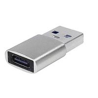 CUI Inc SUA-C-S ຕົວແປ USB ປະເພດ A ເປັນ ປະເພດ C, USB ປະເພດ A ເປັນ USB ປະເພດ C, ສີເງິນ
