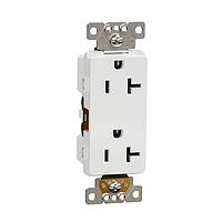 Square D SQR44201WH ປຸ່ມສອກກິດ TR 20A RECEPTACLE COMM WH