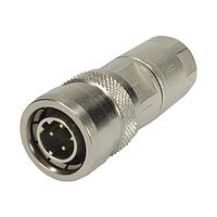 HARTING 21038811430 ສາຍກົງ M12 PUSHPULL 4-ຂາ D-CODED ຜູ້ຊາຍ