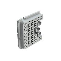 Amphenol SINE Systems AWB-51SAR ອຸປະກອນເສີມ Right Wedgelock ສໍາລັບ 102 Position Plug, (51 Positions), Keyed A, Gray