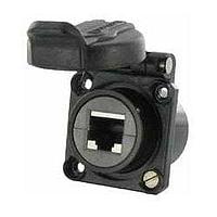 Amphenol Socapex RJF62C1BSCC ຕົວເຊື່ອມແບບມົດູລາ / ຕົວເຊື່ອມ Ethernet ຄວດດ້ວຍສີດຳ