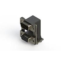 EDAC 663-009-664-040 ຕູ້ສະຫນອງ Dual Port D-Sub ມຸມຂວາ ຕູ້ສະຫນອງ Dual Port D-Sub