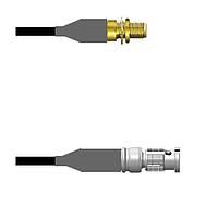 Amphenol Custom Cable Q-3000X000D144i ສາຍສັນຍານ RF SMA-SJB/HDBNC-SP LMR19 144I