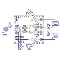 Analog Devices DC1184A ບົດທົດສອບຕົວຄວບຄຸມແຮງດັນສະໄໝສອງຂັ້ນ LTC3860EUH - Dual-Phase/Dual-