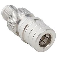 Amphenol RF 242261 ຕົວແປ RF - ລະຫວ່າງຊຸດ QMA Plug ເຖິງ SMA Jack Adapter