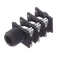 Amphenol Audio ACJS-MHOP ຕູ້ໂທລະສັບ 1/4" ຈໍາເລັກ Hor CHASIS CONN PLSTC MNT