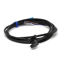 Omron Automation and Safety EE-SX953-W 1M ສະຫນັບສະຫນູນແບບແສງ, ອອກພວດພອດໂຟຕໂຣນສິດເຮັດວຽກ, R-shp 5mm PW NPN 1M