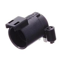 Amphenol SINE Systems ATFHD13-1-8P-BM13 Receptacles 1 Position, Right Angle Board Mount Receptacle, Pin, Screw Boss, Tin Plated Size 8 Contact