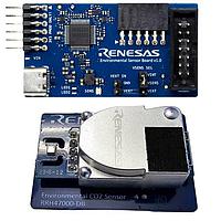 Renesas Electronics RRH47000-EVK ບົດປະເມີນແຜງບອດເຄື່ອງມືກວດສອບອາກາດ Carbon Monoxide (CO), ຄວາມຊື່ນ, ອຸນຫະພູມ NDIR CO2 Sensor Module