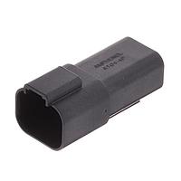 Amphenol SINE Systems AT04-4P-RD01BLK ຕົວເຊື່ອມ 4 ຂາ ຮັບສົດດ້ວຍການປິດຢູ່ດ້ານໃຫ້ດ້ວຍສີແດງ ກົງກັບ Dia Seal ສີດໍາ