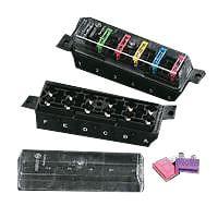 Littelfuse 03500417TXN ຕຳແໜ່ງຫຼາຍ 5P ບລອກຟິວຊເຮດເລີດ ສໍາລັບຟິວ ATO