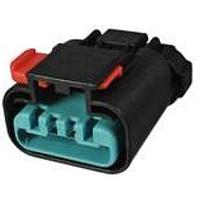 Aptiv 33500340 ຕົວເຊື່ອມຕໍ່ 4 ທາງ ຍິງ APEX 2.8 ບໍ່ມີການປິດ ສີແດງແຈ້ງ CONN ມີ CPA