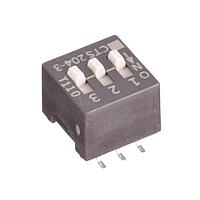 CTS Electronic Components 204-3STR ສະຫນັບ DIP Switches DIP SW Gull Wing Gold Plated 3 SW SPST, REEL