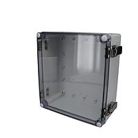 Bud Industries PTH-22512-C ກະບອງຄຸ້ມຄອງໄຟຟ້າ PC+10% ເສັ້ນໃຍເກັບແບບເອງ ແລະ ຝາປິດແຈ້ງ (9.1 X 8.3 X 3.9 ນິ້ວ)