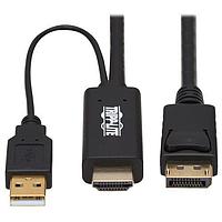 Tripp Lite P567-01M HDMI ສາຍ P567-01M,1M DP/HDMICBL W USBPR