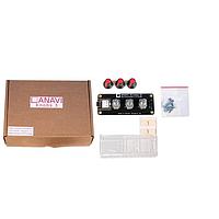 ANAVI Technology CS-ANAVI-K3 ບອດພັດທະນາ & ຊຸດ - ARM ອຸປະກອນປ້ອນຂໍ້ມູນມະນຸດທີ່ມີ rotary encoders 3 ອັນທີ່ສາມາດກົດໄດ້. ມີ USB-C, RP2040 MCU, ແລະຊ່ອງ IC. ລວມທັງກັບກອງ, ນຸດ, ແລະກະດູກຫົວ.