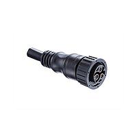 Amphenol LTW PWH-03AFFM-SL7A04 Specialized Cables Power, PWH, Plastic, 25A, 03 pins, Female Connector, Female Contact, Straight, Screw Thread, Overmolded, Length 4000mm, IP67